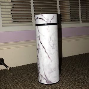 Stainless steel vacuum mug marble print